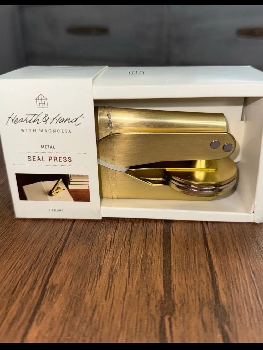 Heart & Hand With Magnolia Brass Page Press
